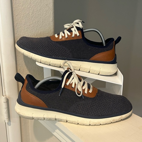 Cole Haan Other - Cole Haan (Mens 10) Zerogrand Generation Stitchlite Lace Up Shoes Gray Knit Used